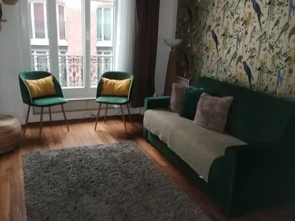 Appartement meublé 2/3 pièces 52 m² - lumineux - résidence sécurisée - proche métro 14- 75017