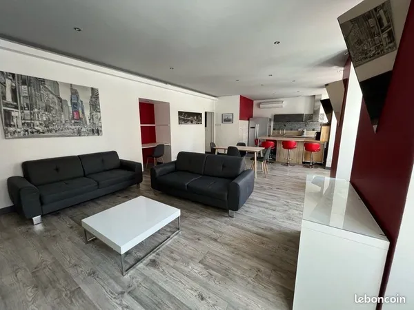 COLOCATION meublée hypercentre Privas 118m2 T4 - 1 chambre disponible