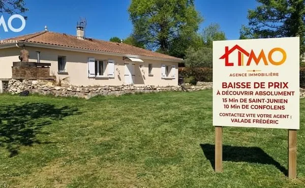 Pavillon de plain-pied composé de 5 pièces 96 M² habitables sur un terrain de 1503 M²