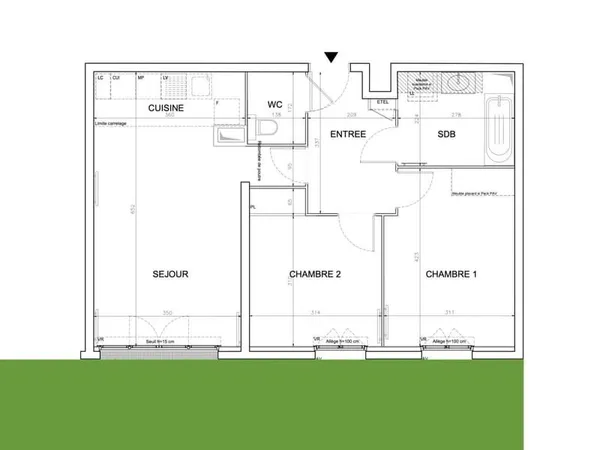 Appartement 3 pièces 75 m²