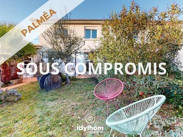 Maison T4 de 87 m2 avec jardin et garage de 35 m2 au centre de Balma