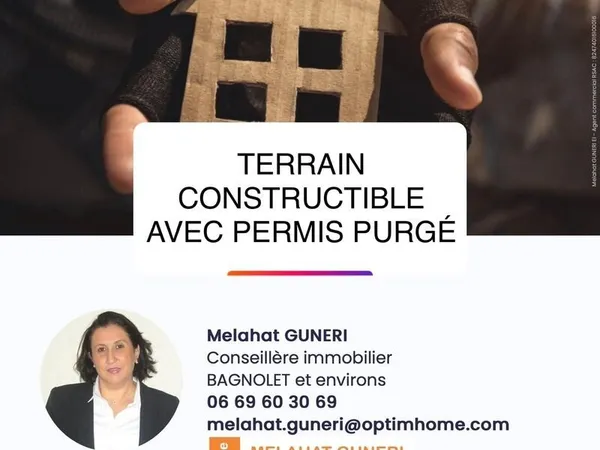 Terrain avec Permis de Construire à vendre de 208m2 LES LILAS BAGNOLET 625 000€
