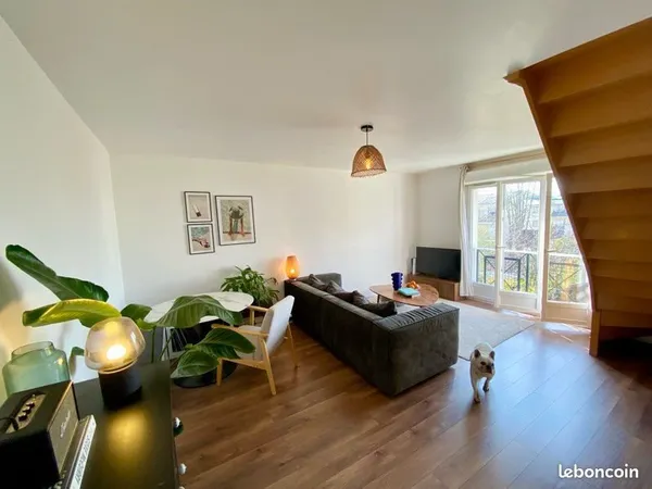 Appartement 3 pièces duplex avec jardin