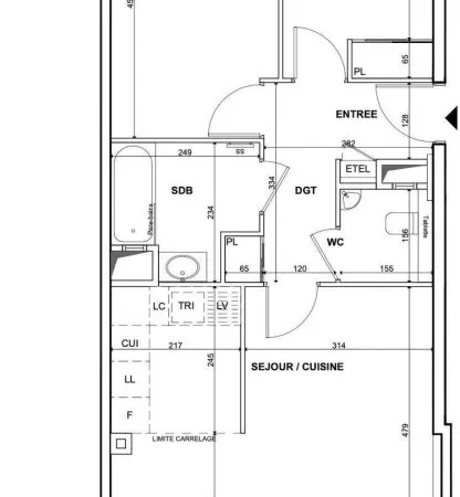 Appartement 3 pièces 70 m²