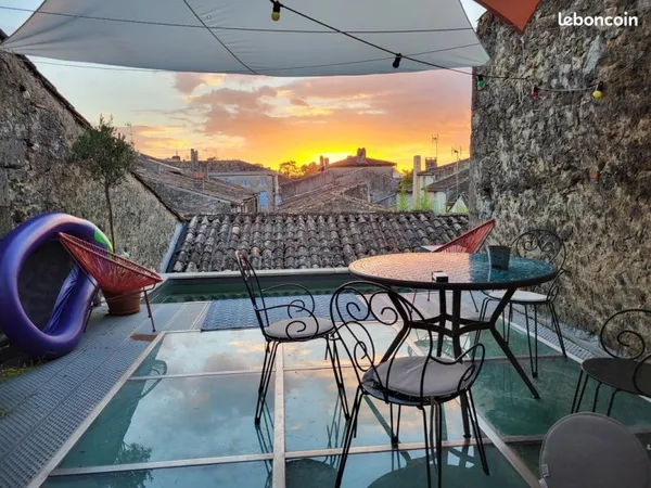 LOFT D'EXCEPTION 250m² - Piscine sur toit - 2 terrasses - Monsegur 33580