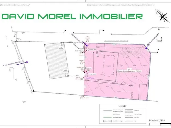 Terrain à bâtir 758 m²