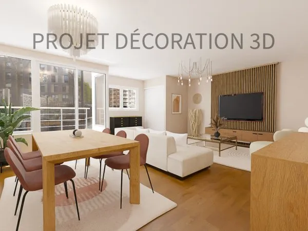 APPARTEMENT T3 - 92 M2 - CENTRE VILLE - 2 CHAMBRES - BALCON