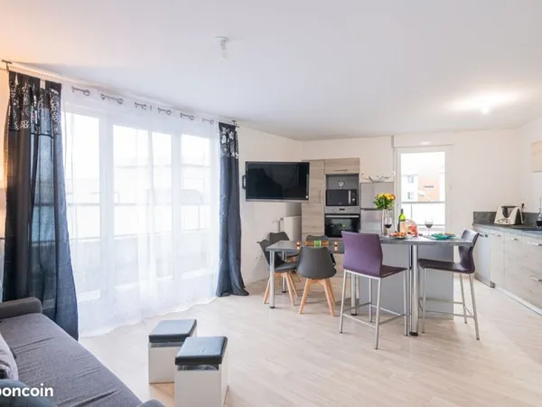 🔥 investissement clé en main - t3 meublé loué 1 310/mois - 7% brut - balcon + parking