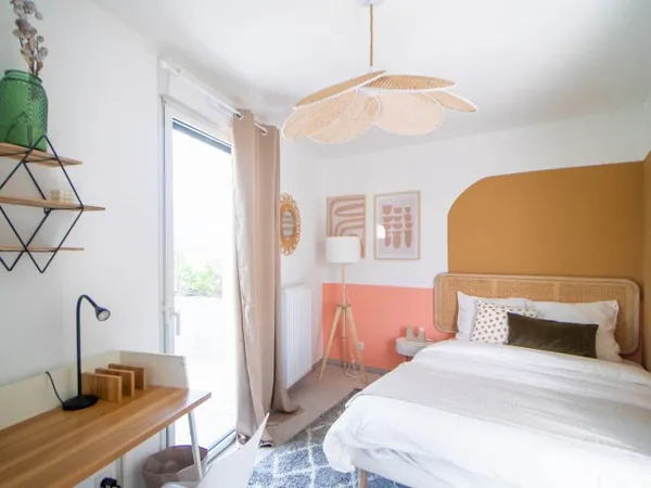 Chambre délicate de 12 m² à louer à Villeurbanne
