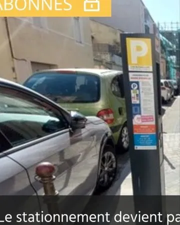 Location parking voie publique jaune