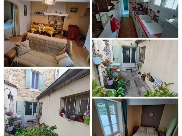 Studio meublé 38m2 1 chambre courette tout compris