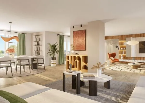APPARTEMENT TRAVERSANT TYPE 4 104 M2 AVEC DEUX TERRASSES ET PARKINGS EN SOUS-SOL DANS RÉSIDENCE STAN