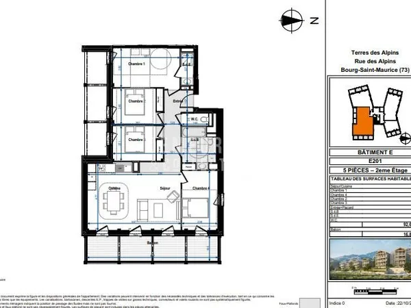 Appartement 5 pièces 92 m²