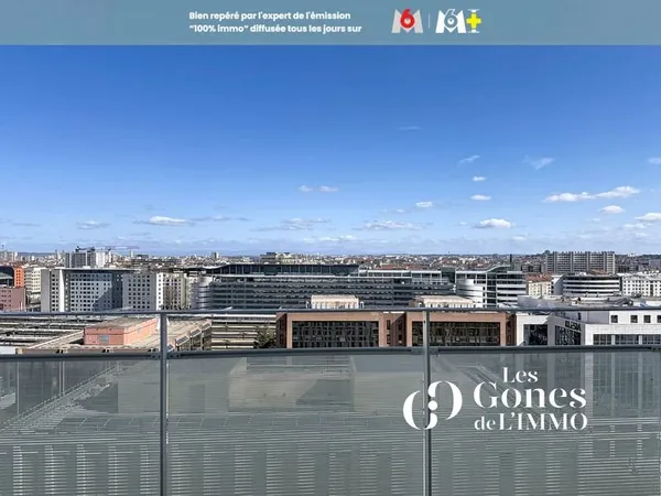 Avant première avant diffusion TV - Appartement d'exception avec terrasse panoramique 13e étage Rési