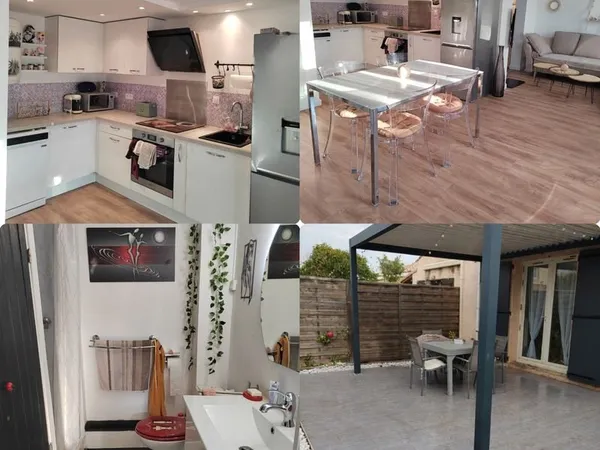 Maison avec extérieur
