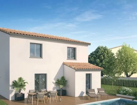 Maison neuve 80 m² avec garage sur terrain de...