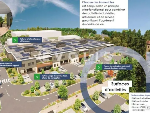 Local d'activité 615 m²