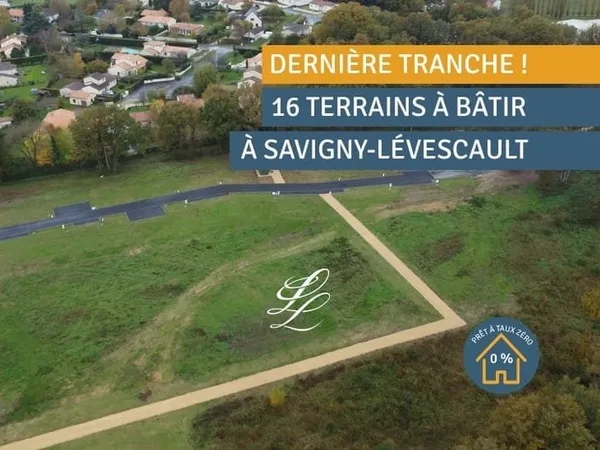 DERNIÈRE CHANCE ! Les 16 derniers terrains à bâtir à Savigny-Lévescault