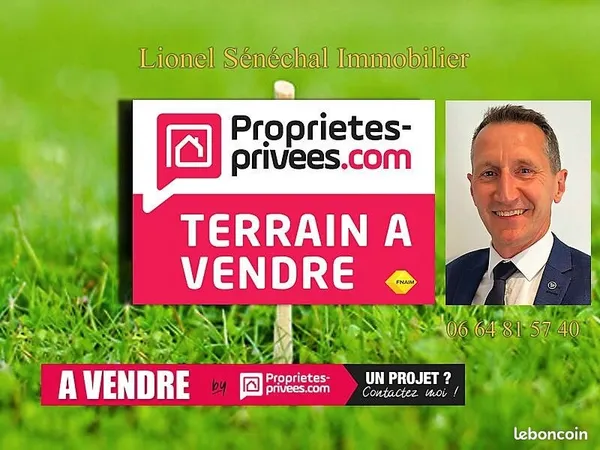 Terrain 825 m² Joue L Abbe