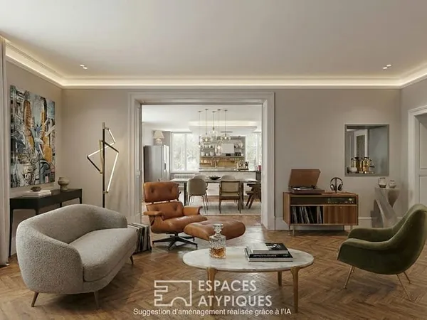 Appartement dans une maison de maître avec vue sur la Moselle