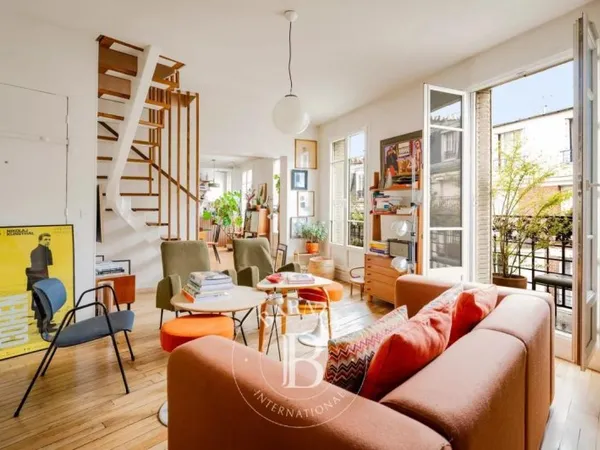 Vends duplex/triplex - 126.42m² - 5 pièces, 4 chambres - Paris 18ème