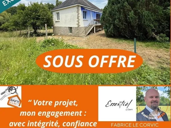 MAISON DE 54 M2 SUR TERRAIN DE 1100 M2 A RAFRAICHIR