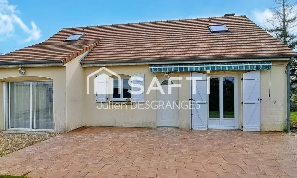 Lumineuse contemporaine 4 chambres sur 538m² de jardin !!!