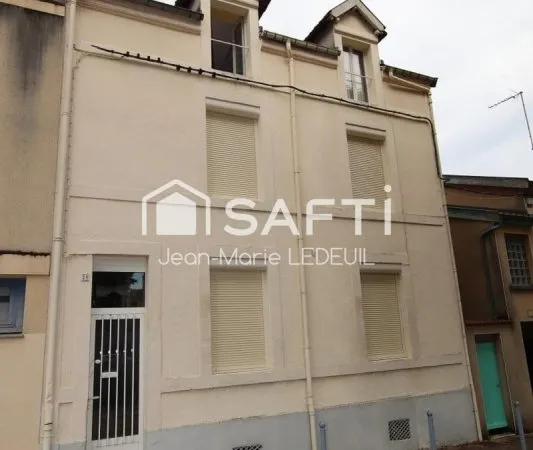 Maison de ville, 3 chambres, jardin, garage