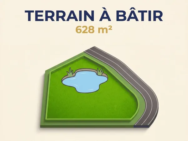 Terrain 630 m²