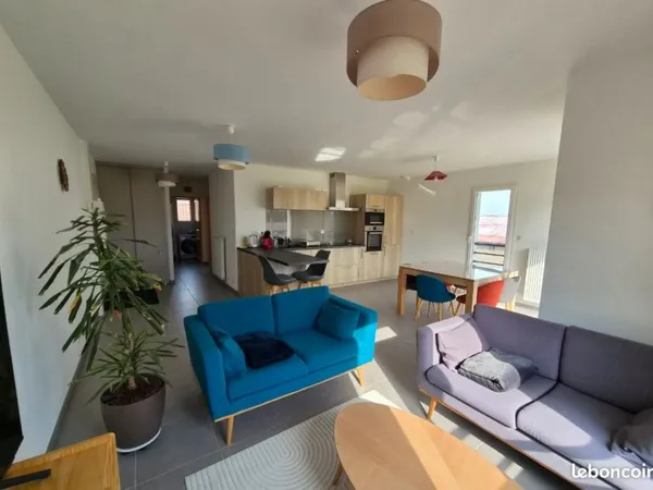 Vente T3 avec balcon, parking et garage