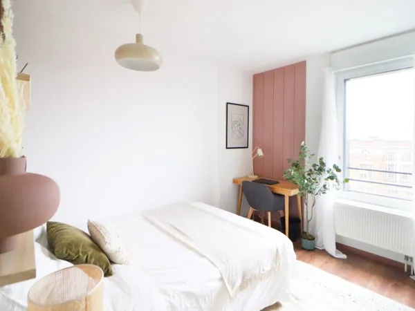 Charmante chambre de 11 m² à louer à Lille en coli