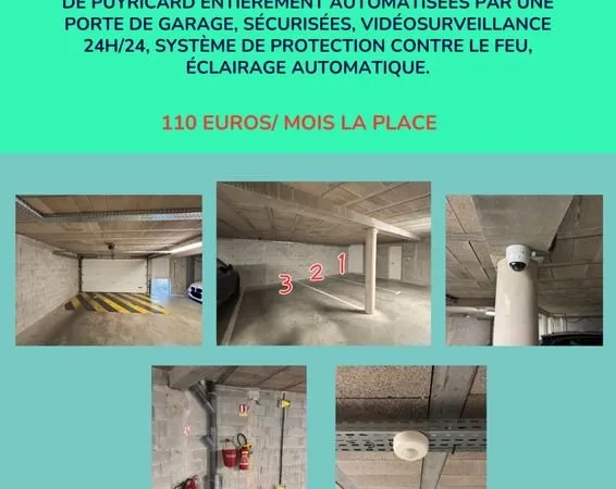 Place de parking à louer - Garage privé sécurisé