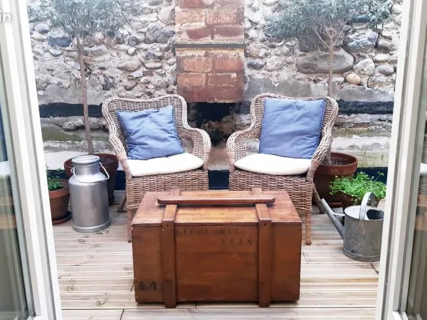 Maison de caractère avec terrasse privée et boutique