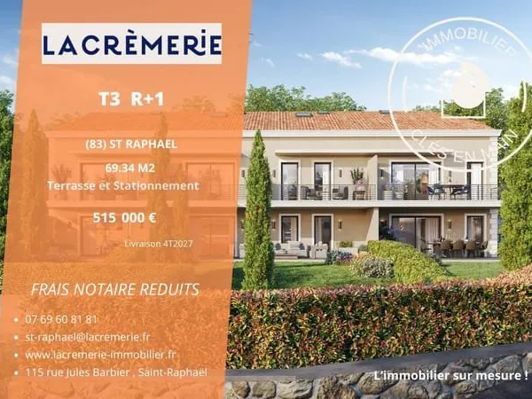 Appartement T3 Neuf avec Terrasse Spacieuse
