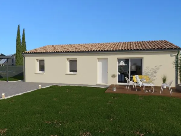 Terrain + maison 90 m²