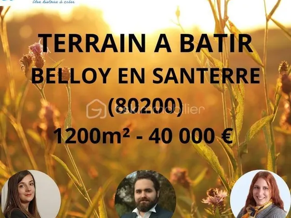 Terrain constructible 1220 m²