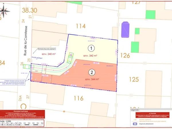 Vends 2 terrains a batir quartier des amoureux
