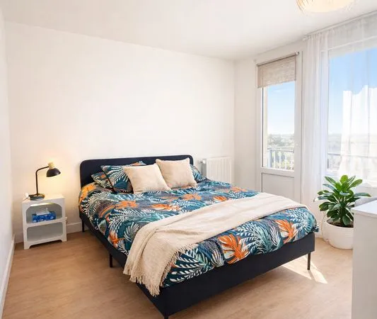 Chambre 12m² en colocation - vue sur le Cher - 480/mois CC - Tours centre