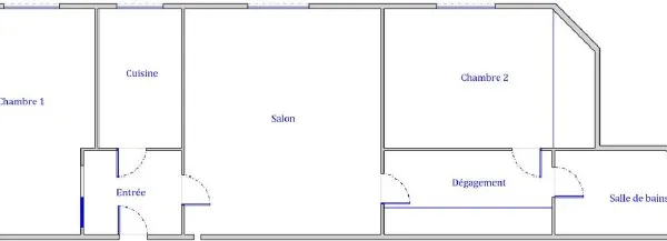 Appartement 3 pièces 49 m²