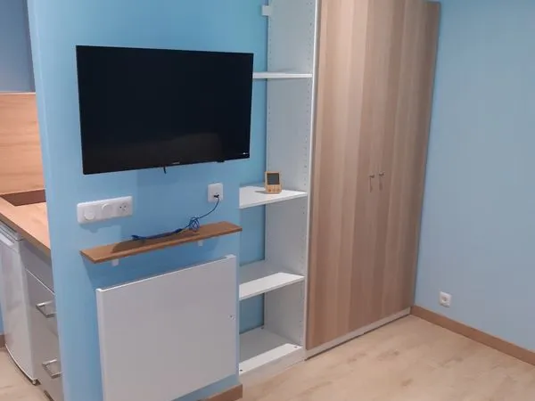 Studio meublé, 17 m², proche du campus, avec terrasse