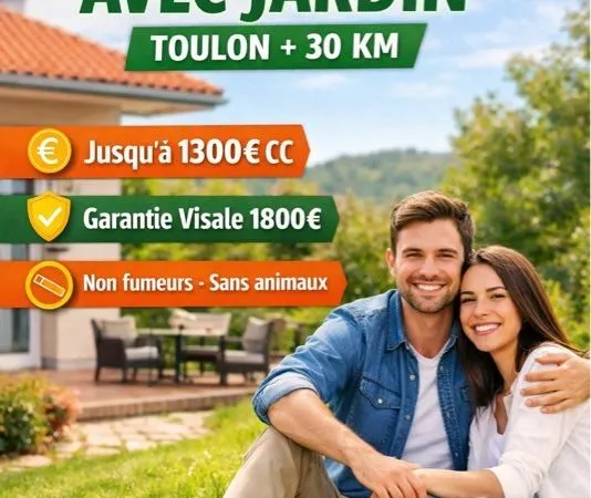 🏡 Couple sérieux recherche location avec jardin - Toulon et alentours