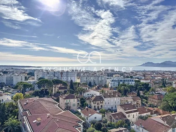 CANNES Appartement 4 pièces 112m² à vendre Terrasse 53m² Vue mer exceptionnelle