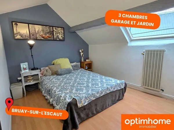 Bruay‑sur‑l'Escaut - Maison 83,3 m² - Jardin - Garage 28 m² - Tram à 3 min