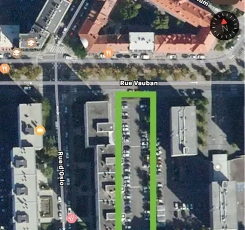 Place de parking rue de Stockholm