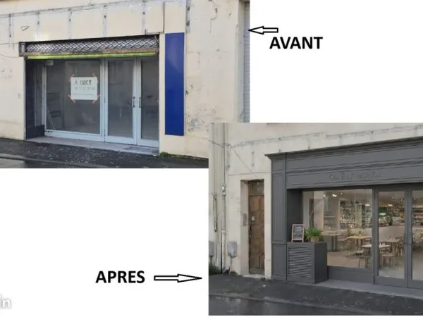 Local commercial 205m² surface, bureaux, réserves