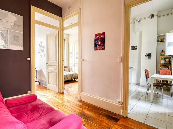 LYON 3EME - T2 - 46,90m2 carrez- 1 chambre - Cave - Grenier