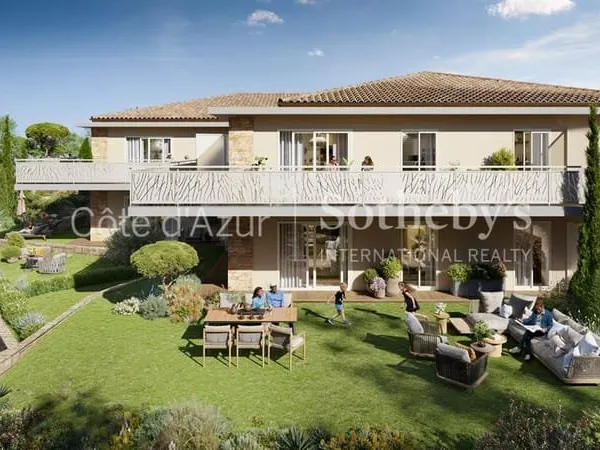 Appartement-villa 3 pièces avec jardin privatif à Cannes, résidence neuve sur les hauteurs