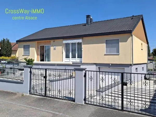 Maison plain-pied de 185m2 (deux logements : T5 +T2 en rez de sol)