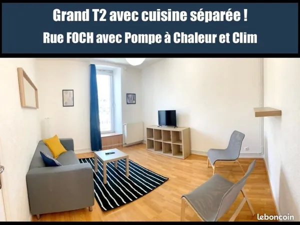 T2 rue Foch avec Pompe à chaleur clim
