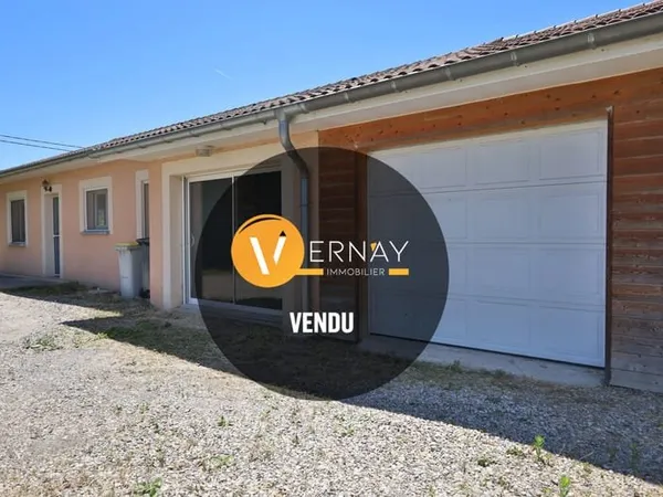Maison de plain-pied 110,72 m2 - Terrain 837 m2 - Saint-Just